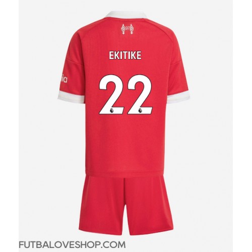 Dres Liverpool Hugo Ekitike #22 Domáci pre deti 2025-26 Krátky Rukáv (+ trenírky)